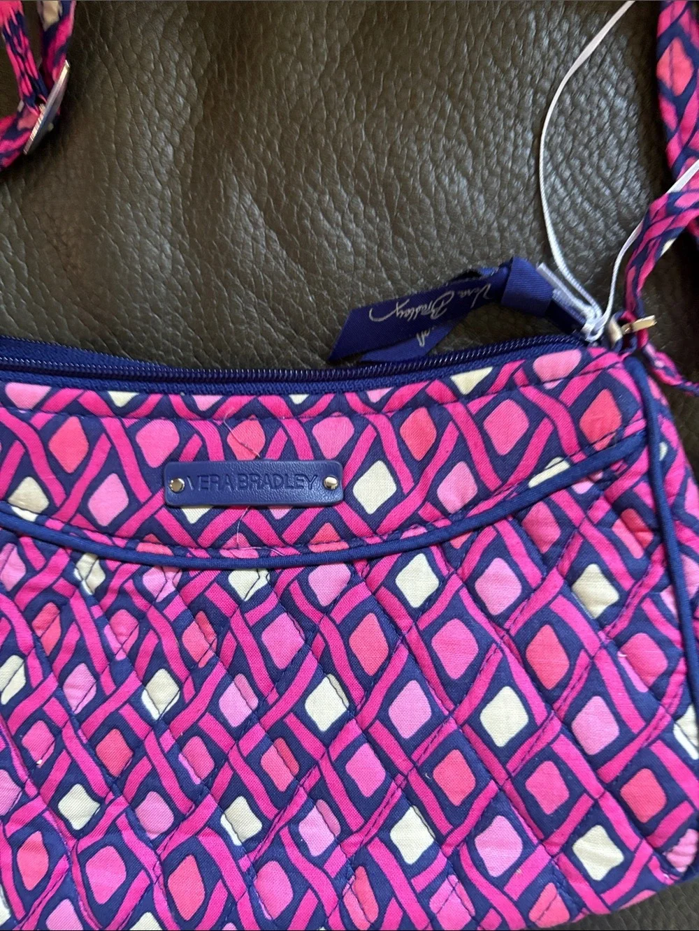 Vera Bradley little crossbody in Katalina pink diamonds